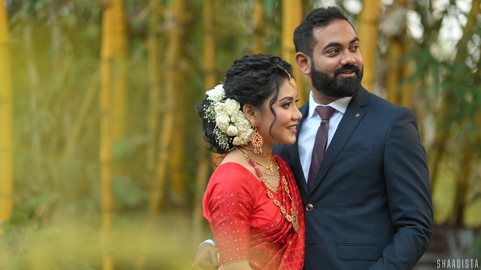 Couple romantic moment outdoors – pre-wedding photography Delhi Shaadista